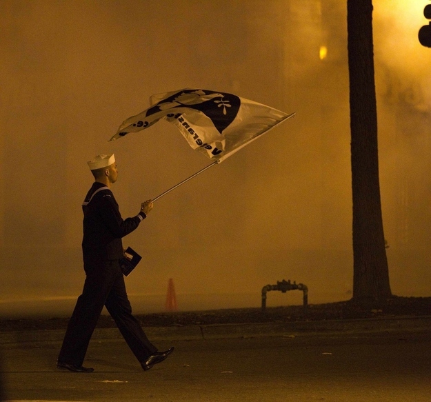 Occupy Oakland, Tuesday night.